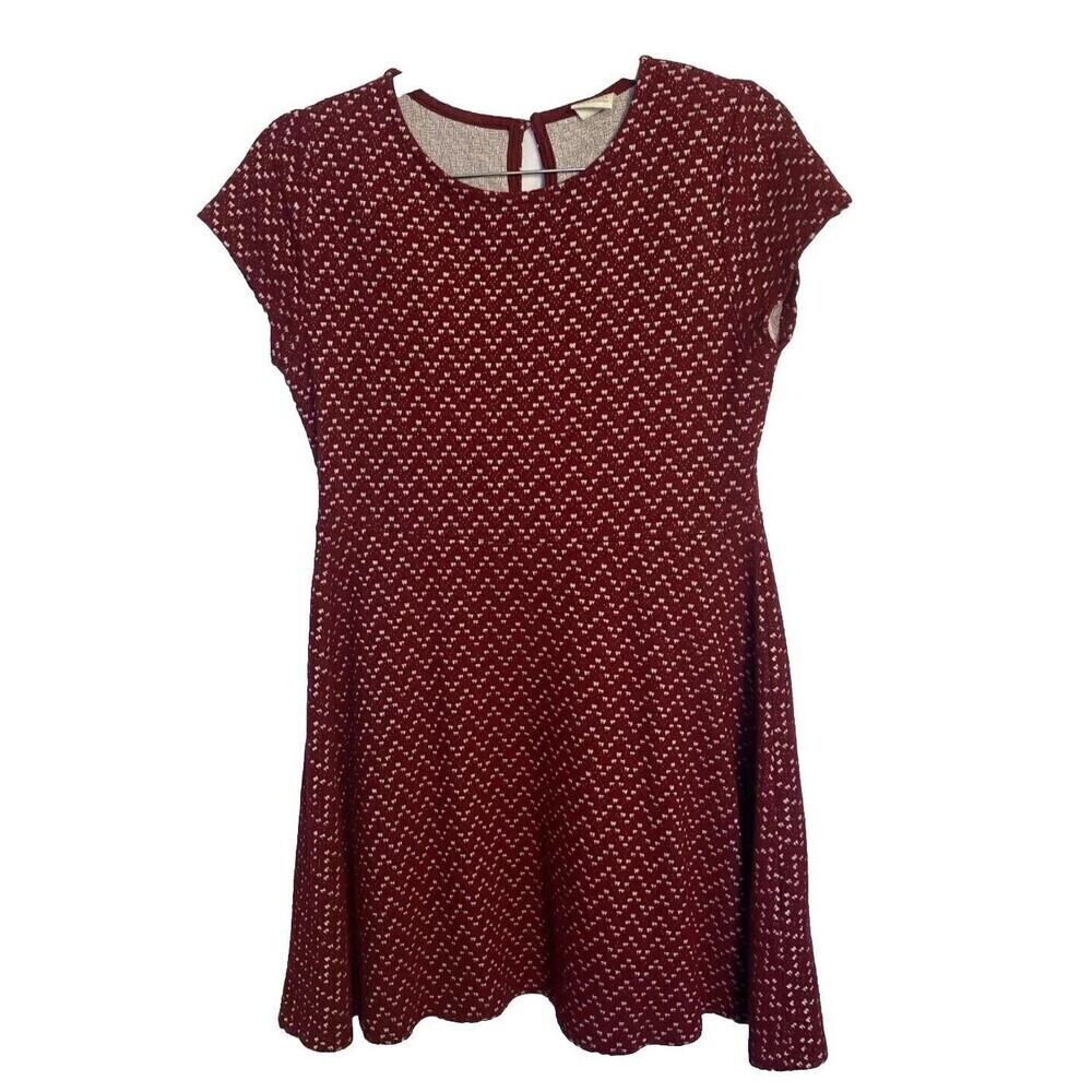 Zara Girls Dress Size 13/14 Cap Sleeve Fit + Flair Knit Pullover